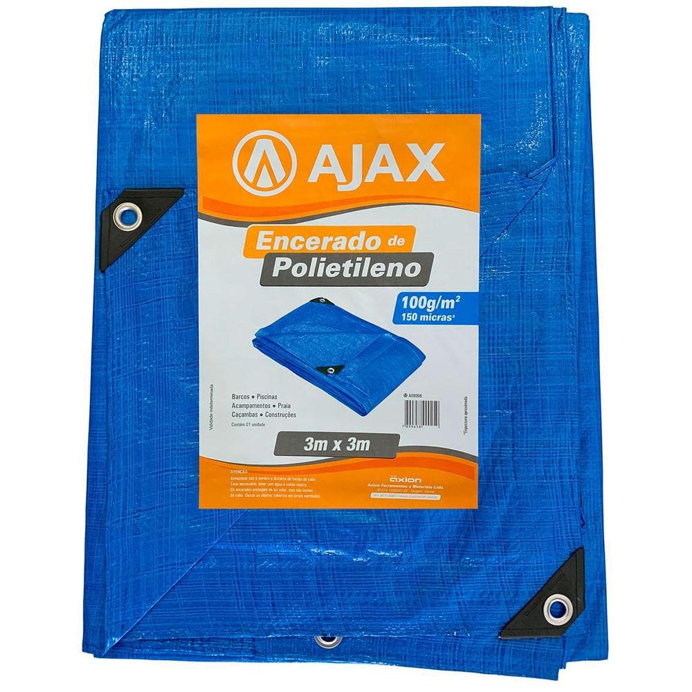Lona Plastica Polietileno Azul 3X3 Metros 150 Micras Piscina