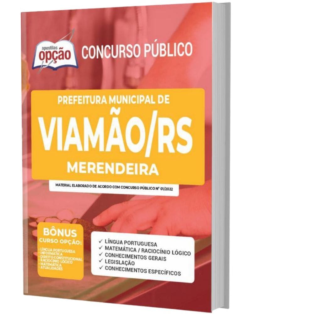 Apostila Concurso Viamão Rs - Merendeira
