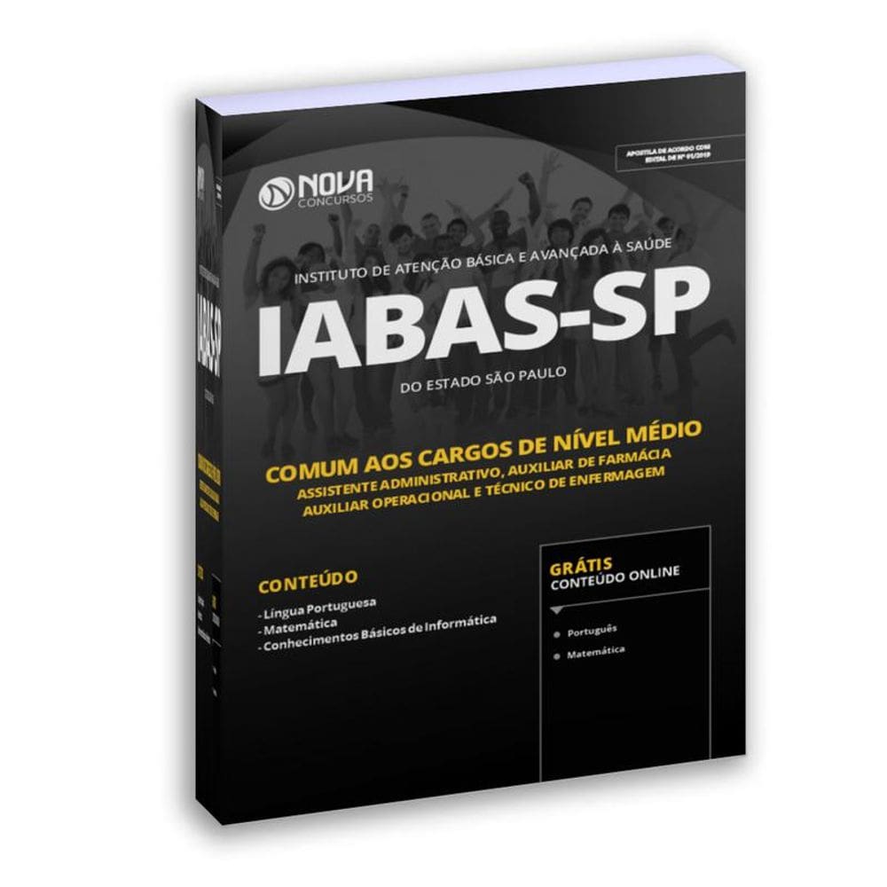 Apostila IabasSp 2019 Comum Aos Cargos De Nível Médio