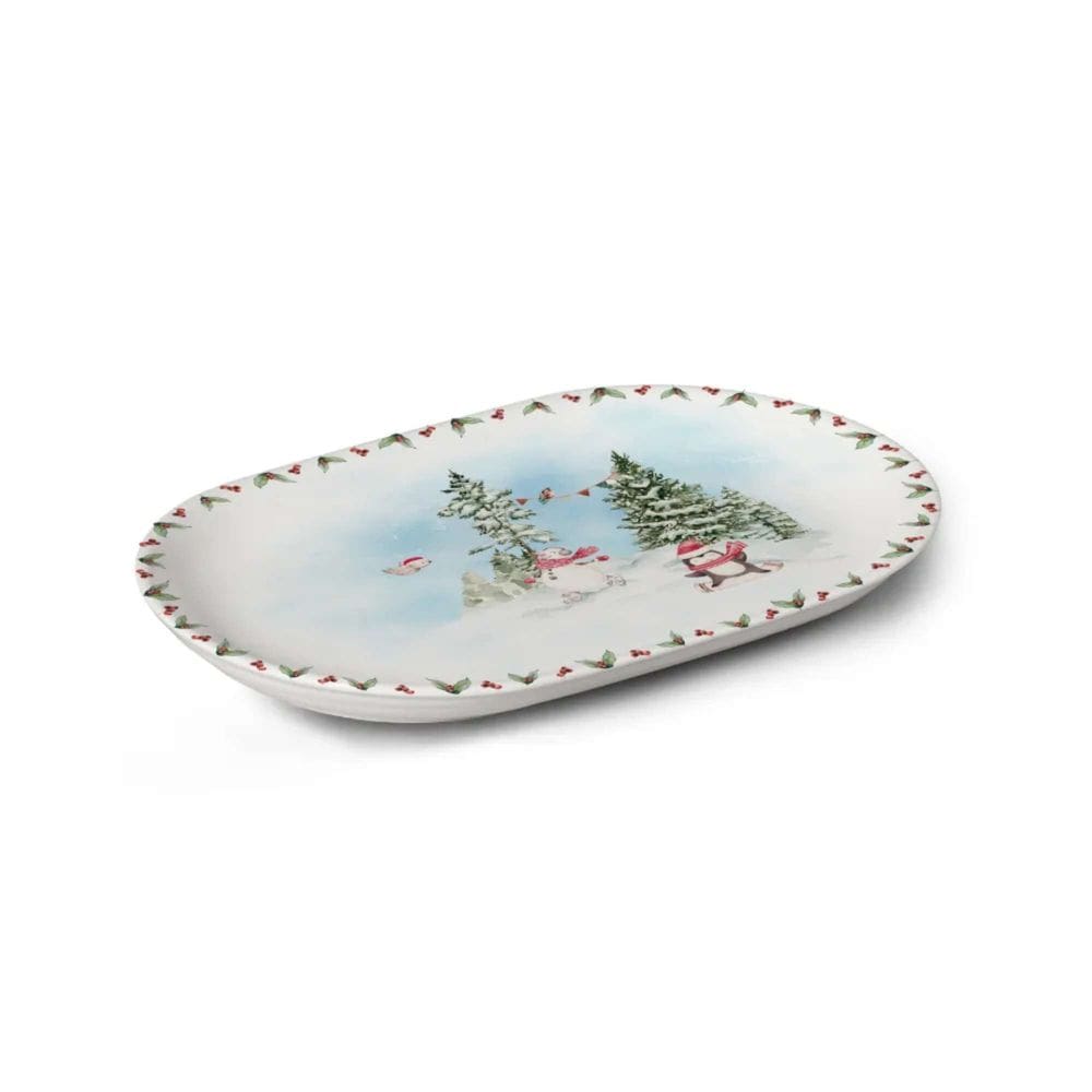 Travessa de Cerâmica Snow 34cm - Alleanza