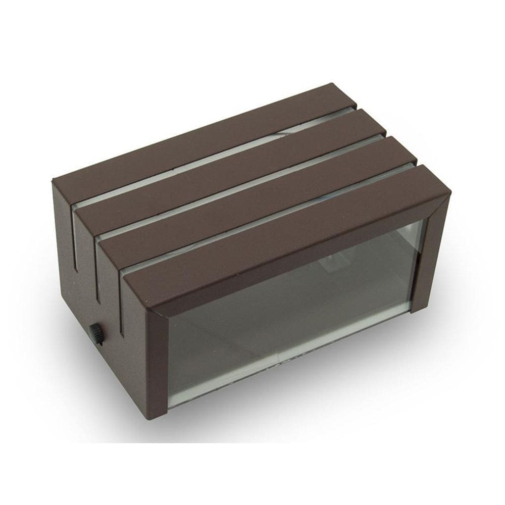 Arandela Frisada Marrom Muro Parede Externa + Led G9 6000K