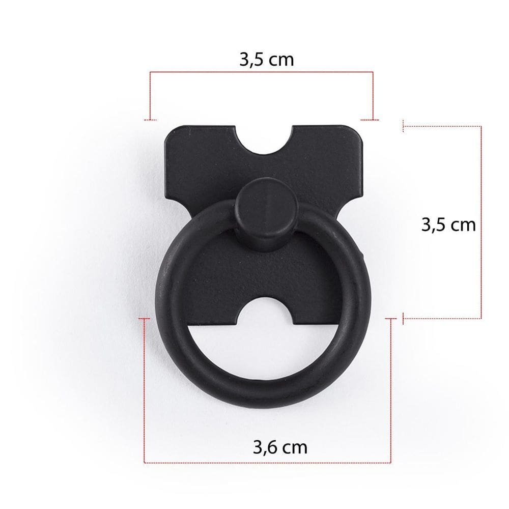 Puxador Moveis Rustico,Gaveta,Porta Mexicano Cor Preto 10Pcs