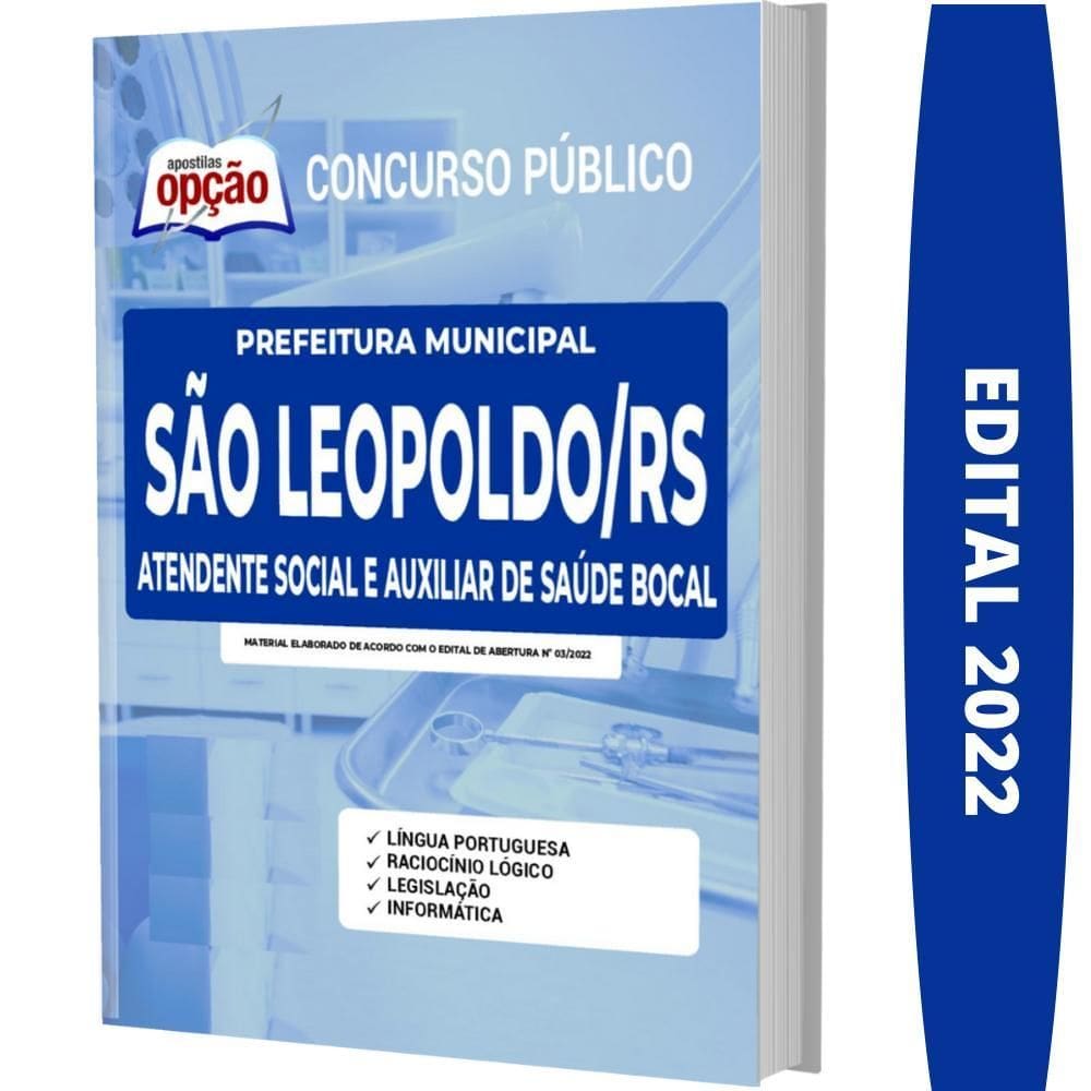 Apostila São Leopoldo - Atendente Social E Auxiliar De Saúde