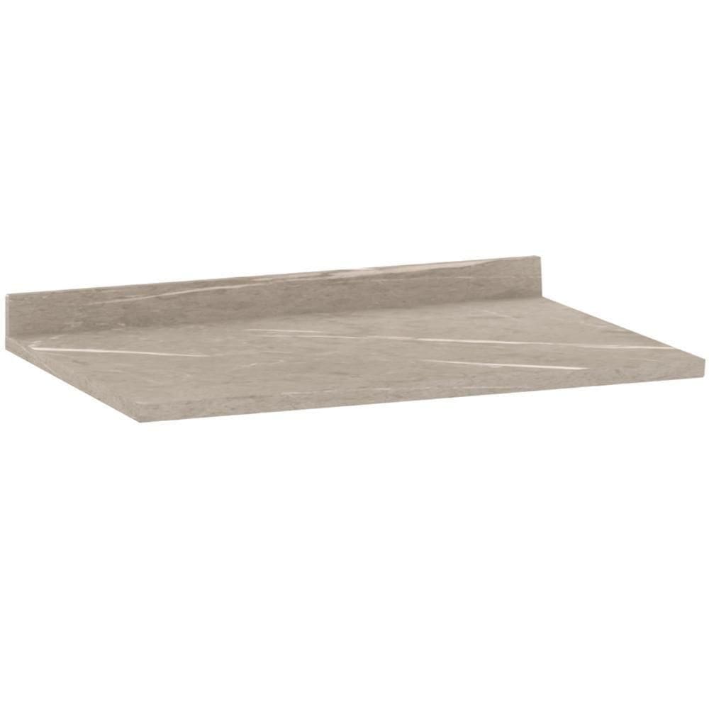 Tampo Para Balcão De Cozinha 120cm Mirella Quartzo Bege L01 - Mpozenato