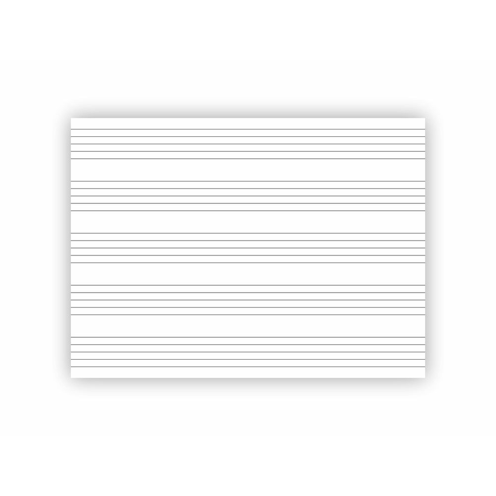 Adesivo Quadro Branco Pautado Pauta Musical 60 Cm X 44 Cm