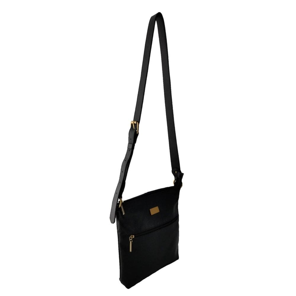 Bolsa Transversal Topgrife Couro Preto