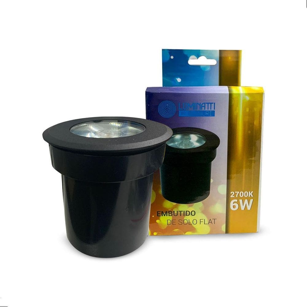 Embutido De Solo Piso Led 2700K Preto Bivolt 6W Ip67 Externo