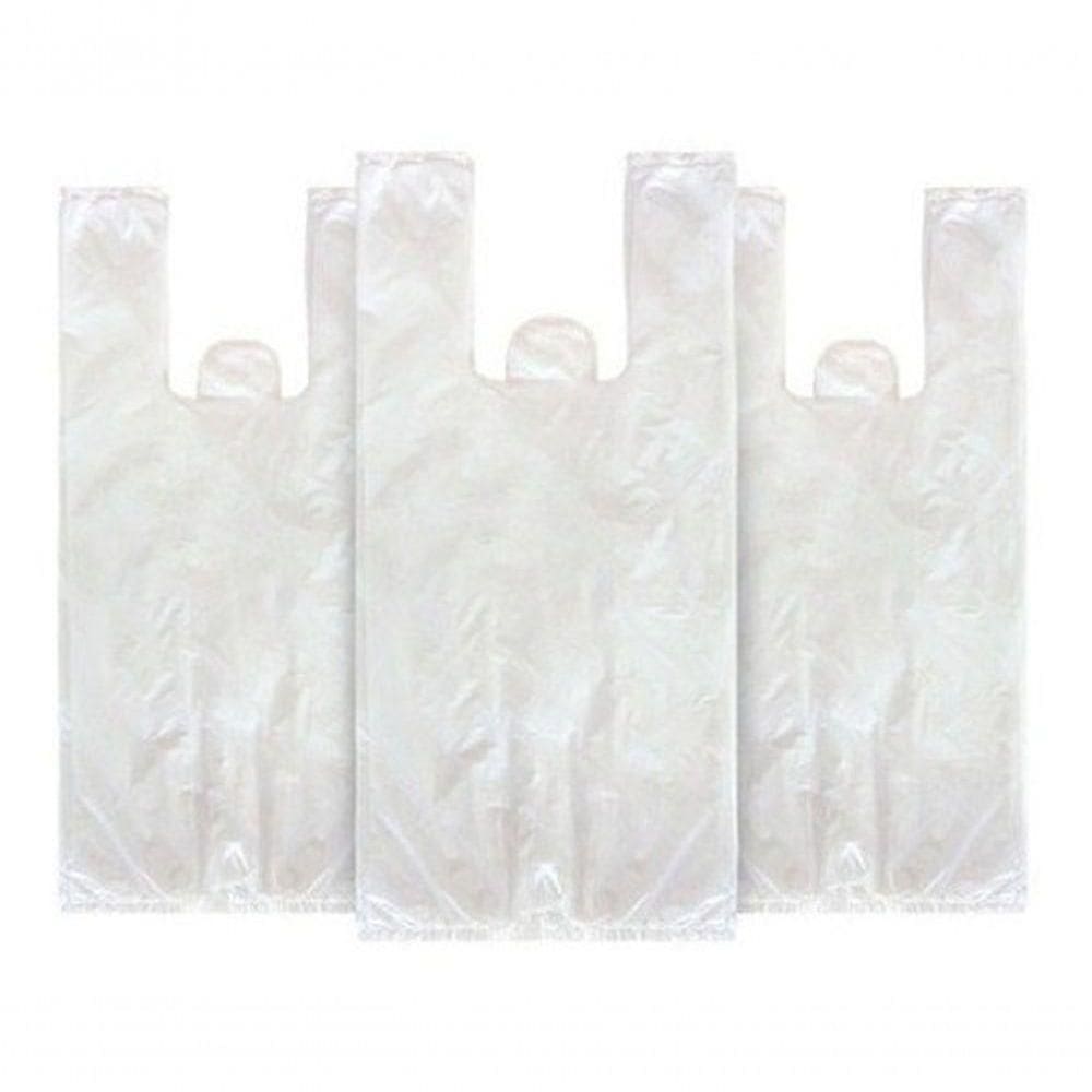 Sacola Plástica Reciclada 40x50 Branca 15kg