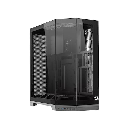 imagem-Gabinete Gamer Redragon Edge Preto Sem Fans CA-608B