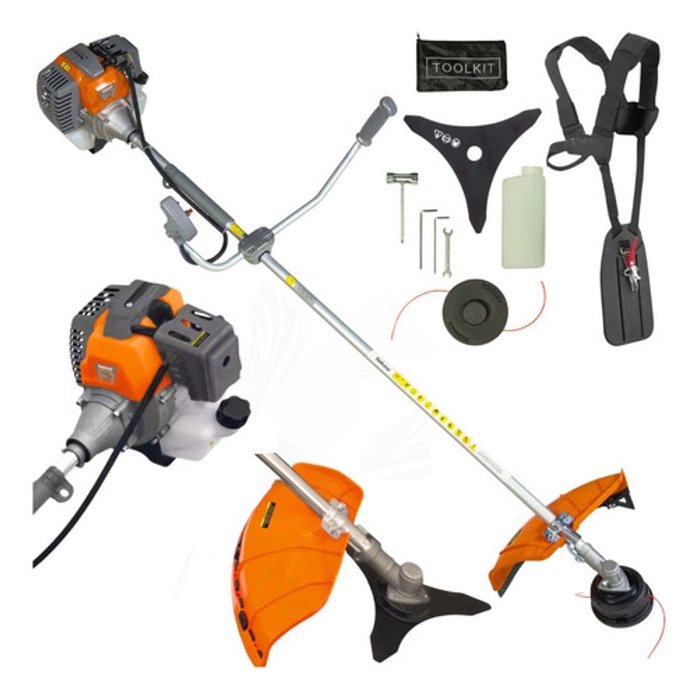 Roçadeira Cortador Grama Lateral Tekna Rl520 52cc + Faca 3p