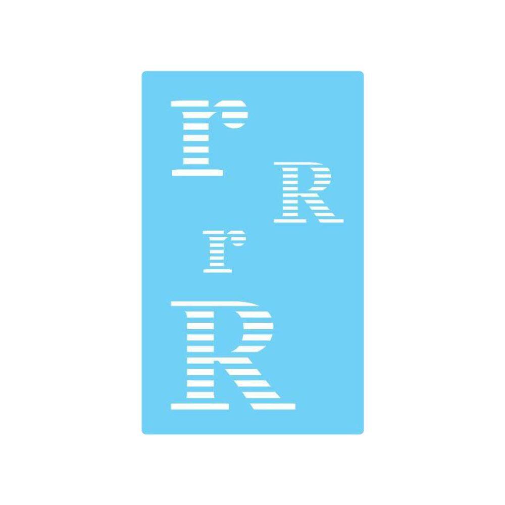 Stencil De Parede Tamako Alfabeto Letra R 55X90Cm - Ref 318