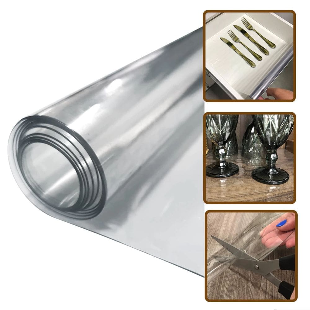 1 Forro Armário Gaveta Transparente 0,60x8,00m