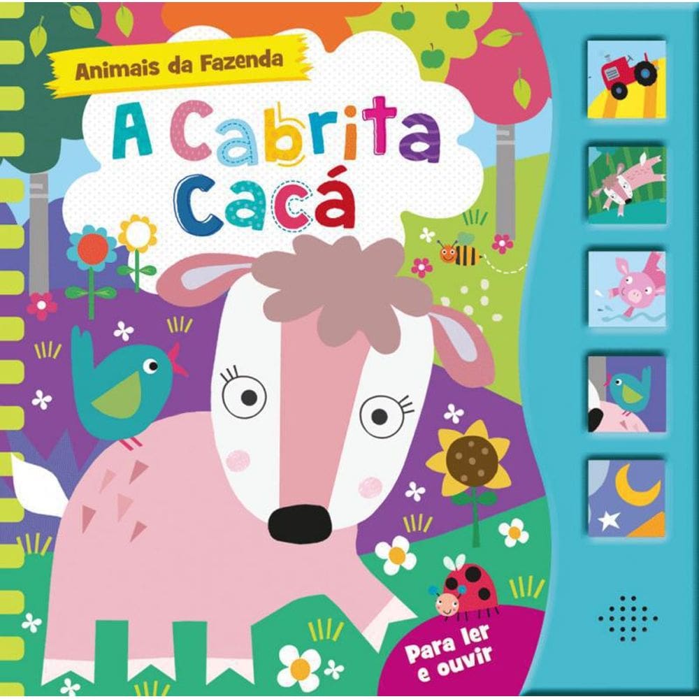 Livro Animais Da Fazenda - A Cabrita Caca