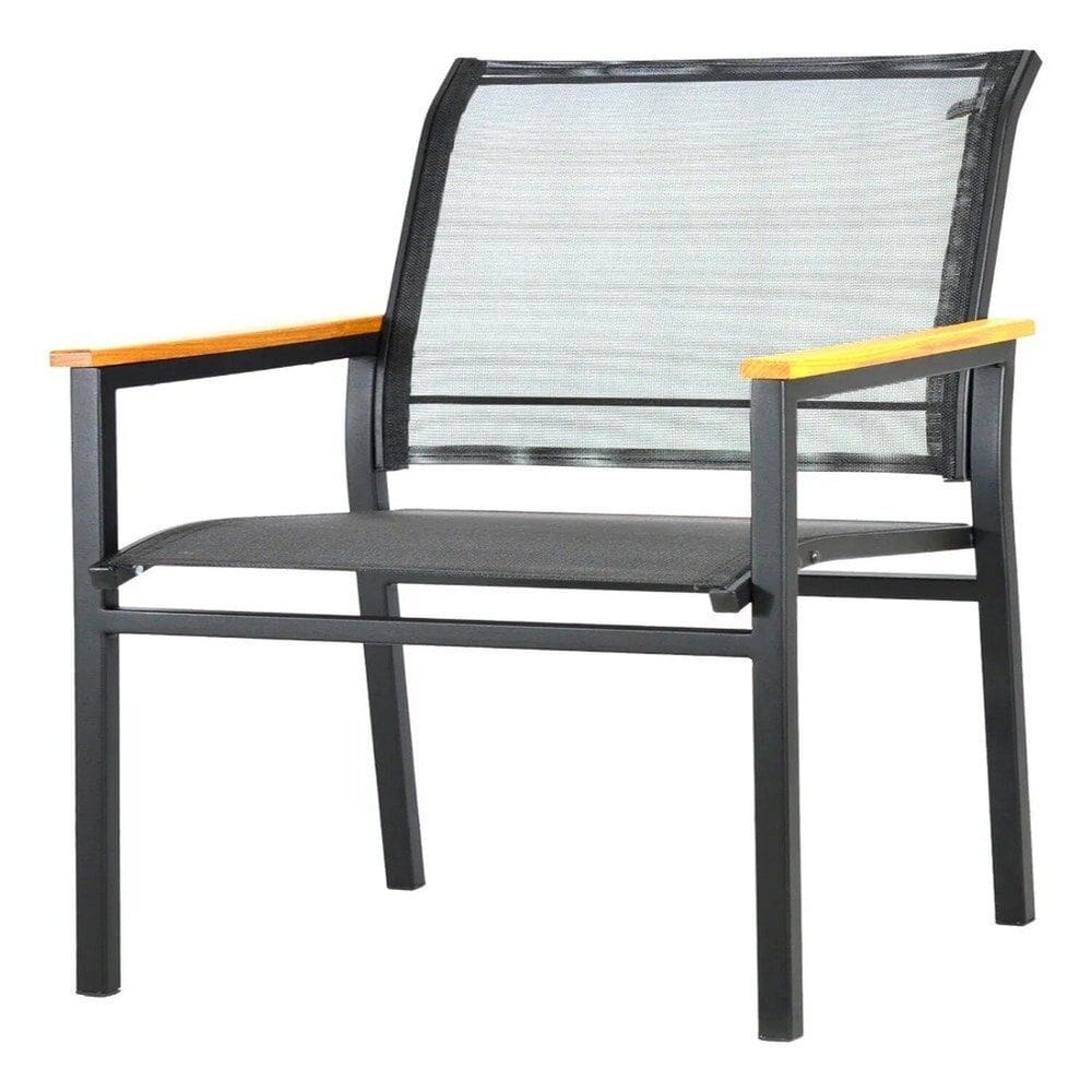 Cadeira para Jardim e Varanda 90cm X 50cm Amarelo / Preto