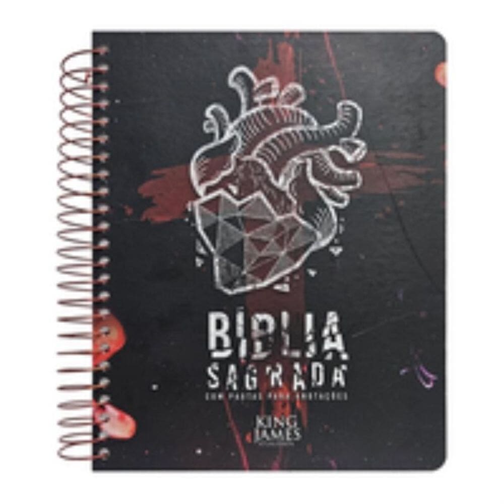 Bíblia para anotações - KJA - coração de pedra