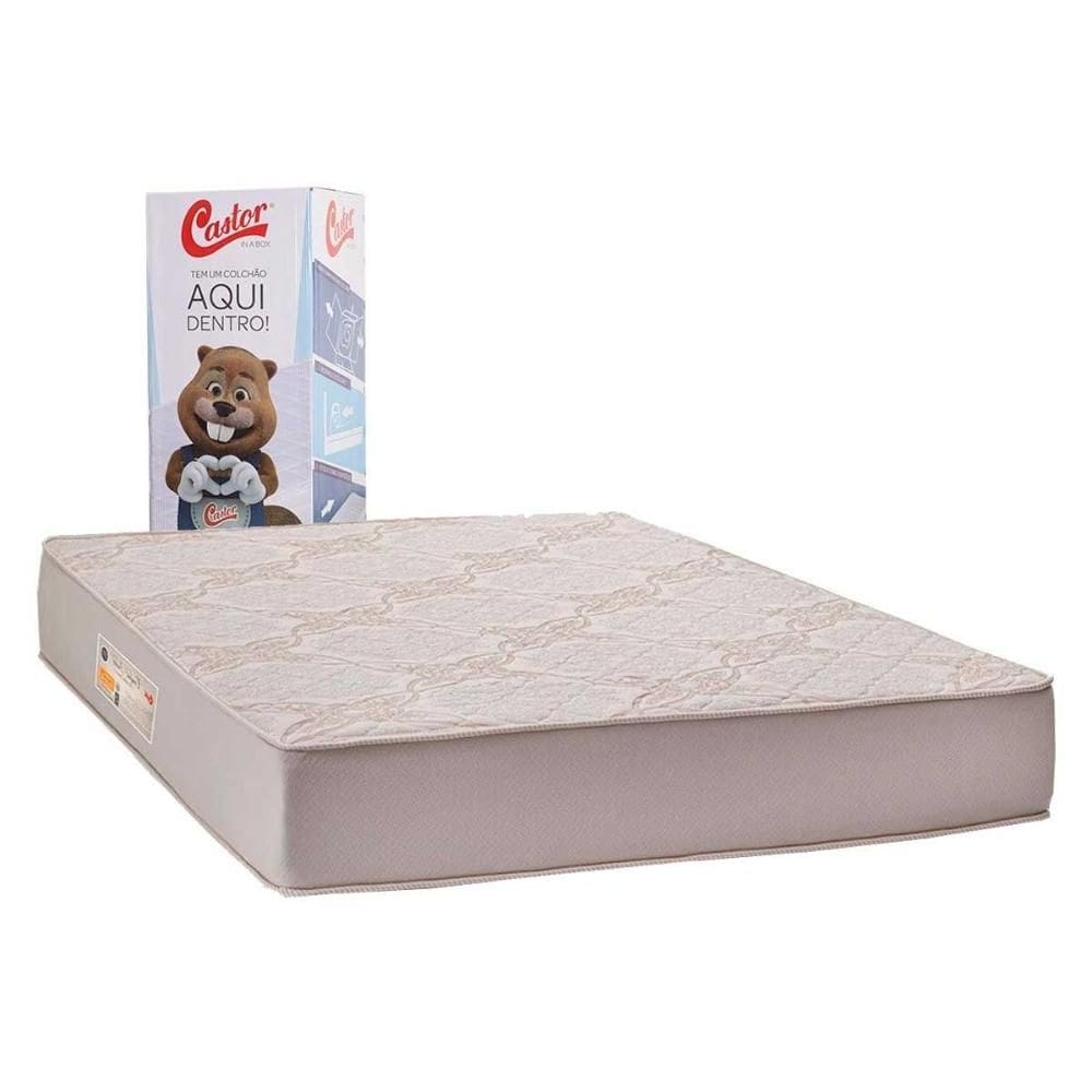 Colchão King Molas Ensacadas a Vácuo Visco Gel Comfort Double Face Bed in Box (193x203x25) - Castor