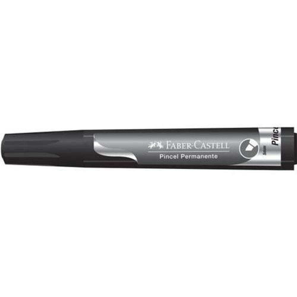 Pincel Marcador Permanente Preto Faber-Castell