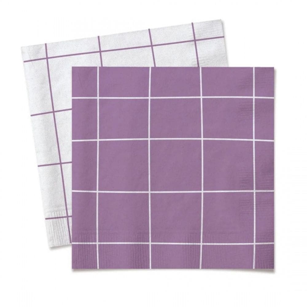 Guardanapo Happy Moments Lavanda 24,5x24,5 Cromus 20un