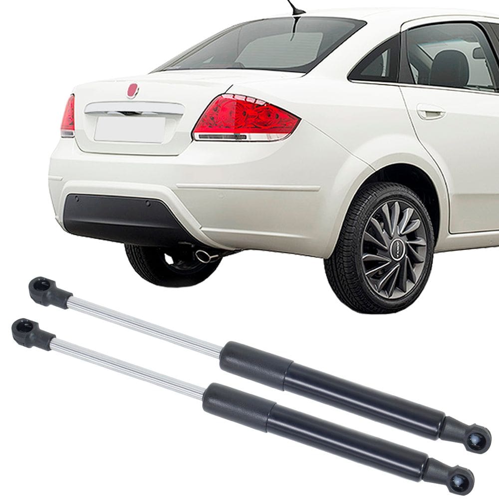 Par Amortecedor Tampa Traseira Porta Mala Mola Gás Fiat Linea 2009 à 2016