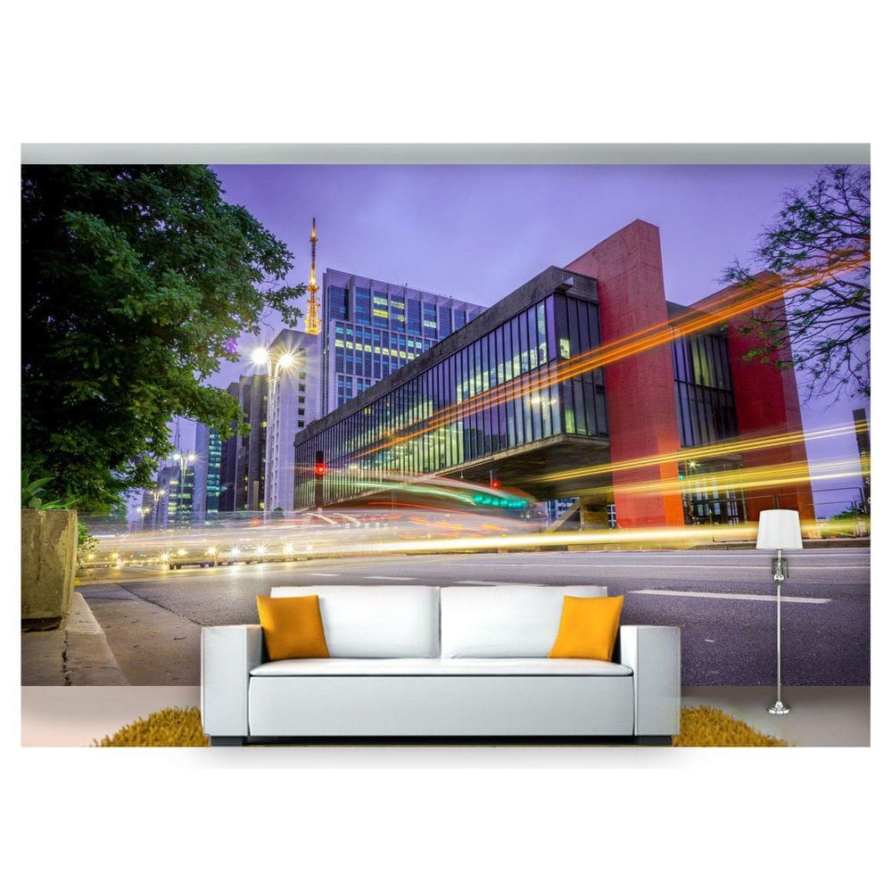 Papel De Parede Cidade Sâo Paulo Masp 3D 6M² Ncd189