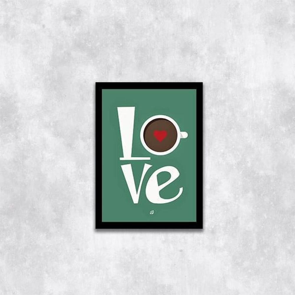 Quadro Love Café 24X18Cm
