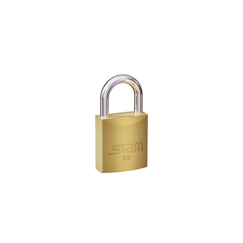 Cadeado Latão Maciço 20Mm - Stam
