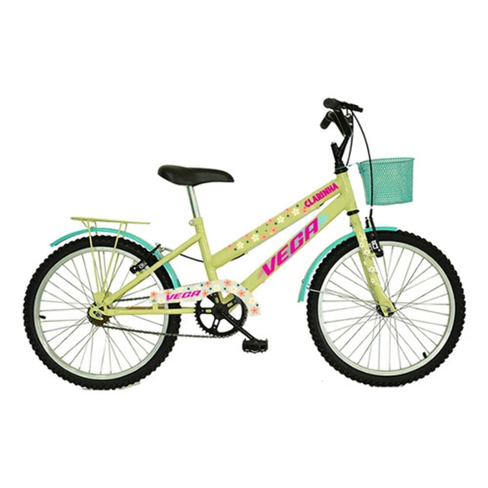 Bicicleta Infantil Feminina Aro 20 Vega Clarinha Bike Menina