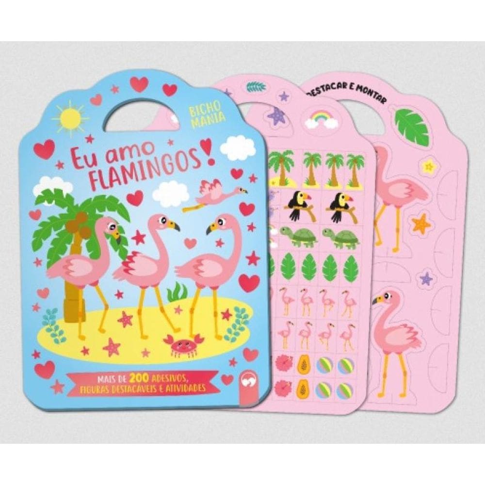 Livro Bicho Mania - Eu Amo Flamingos