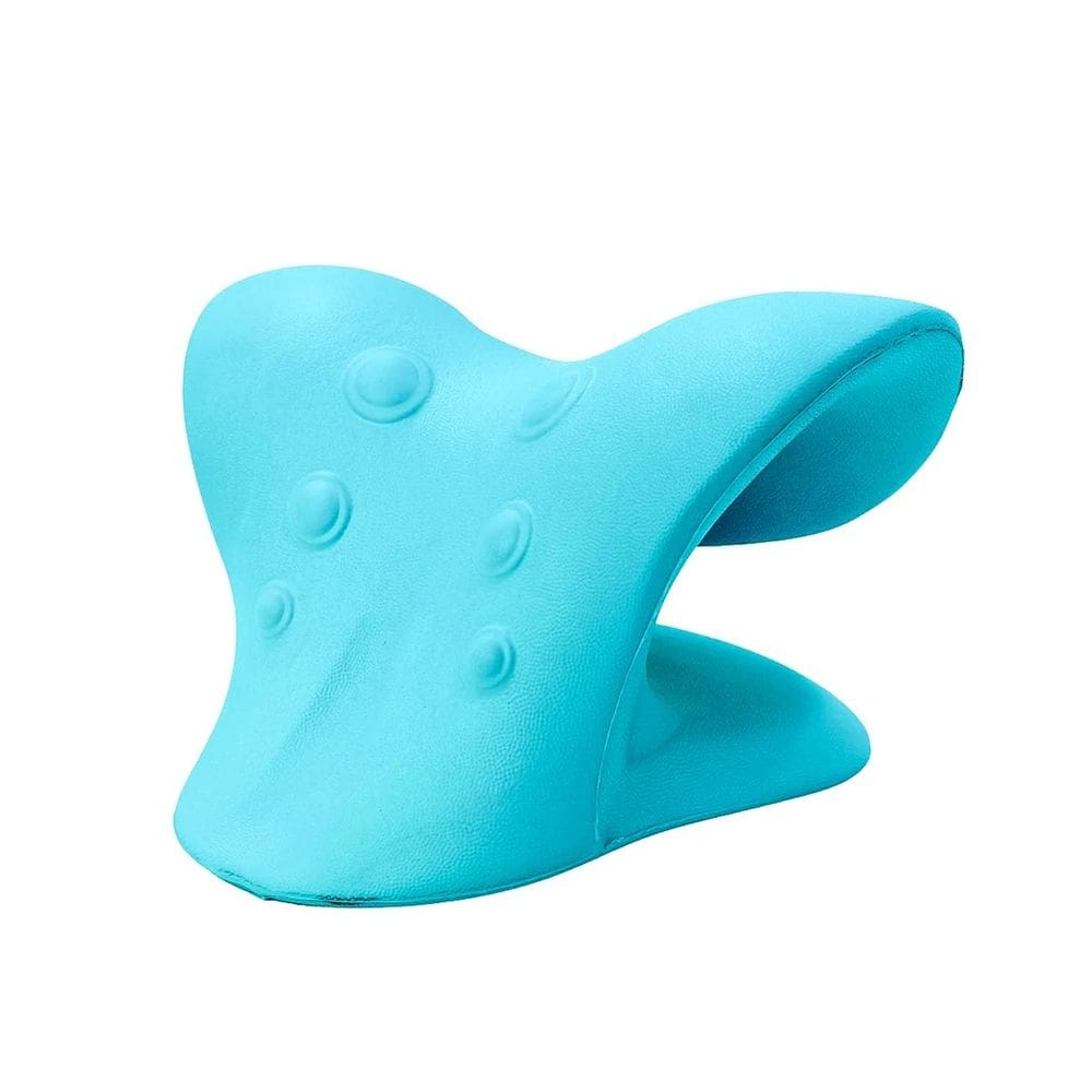 Suporte Pescoço Almofada Ergonômica Alívio Tensões Azul