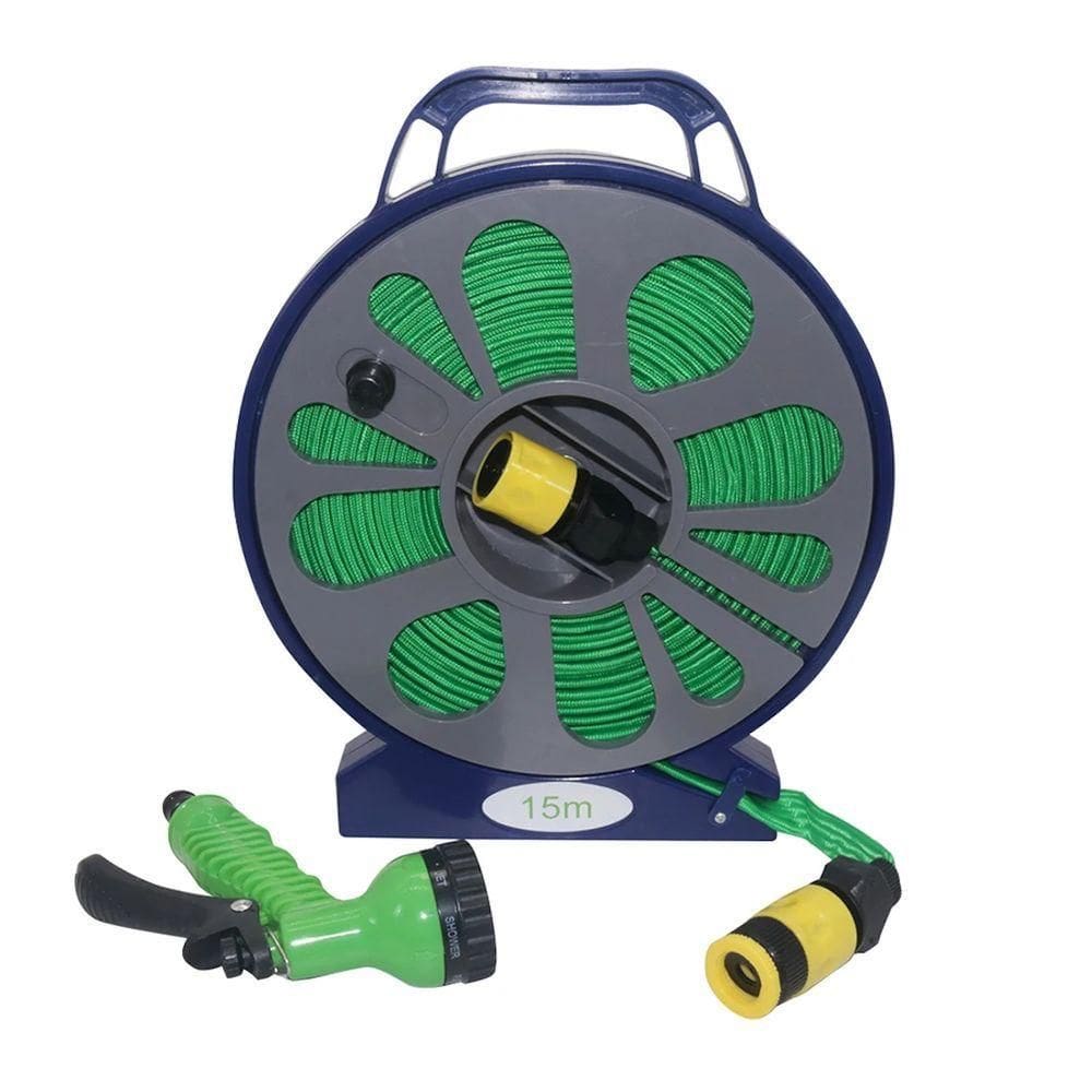 Mangueira De Jardim Com Enrolador 15 Metros