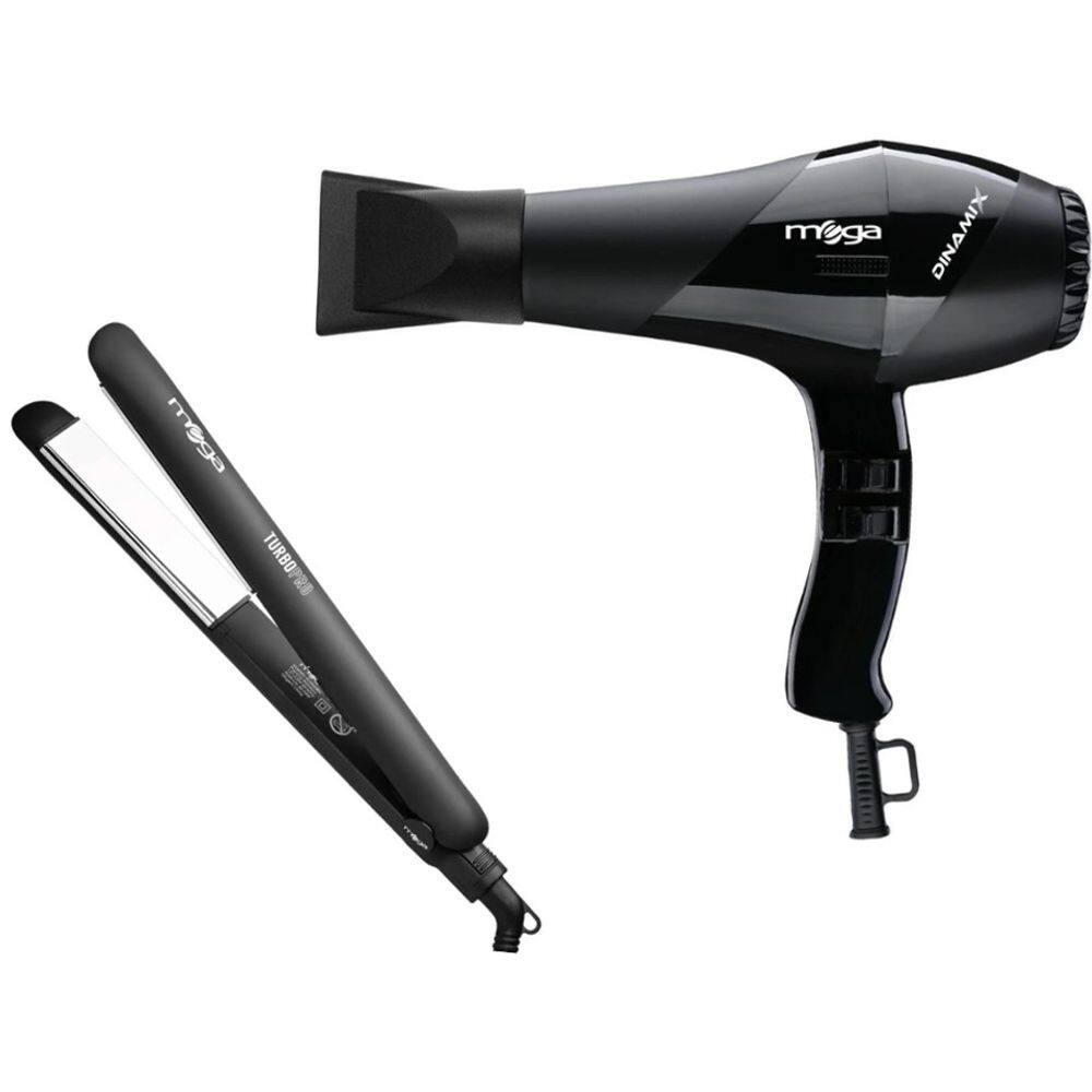 Kit Mega - Secador De Cabelo Dinamix 2000W 127V + Prancha Turbo Pro 230ºc Biv