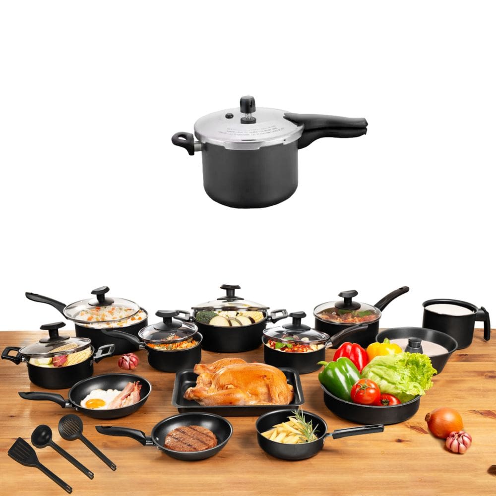 Conjunto Panelas 17 Pc Antiaderente Panela Pressão 4,5l