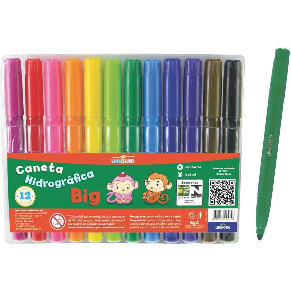 Caneta Hidrográfica Big 5.5mm Lavável - Ponta Fibra