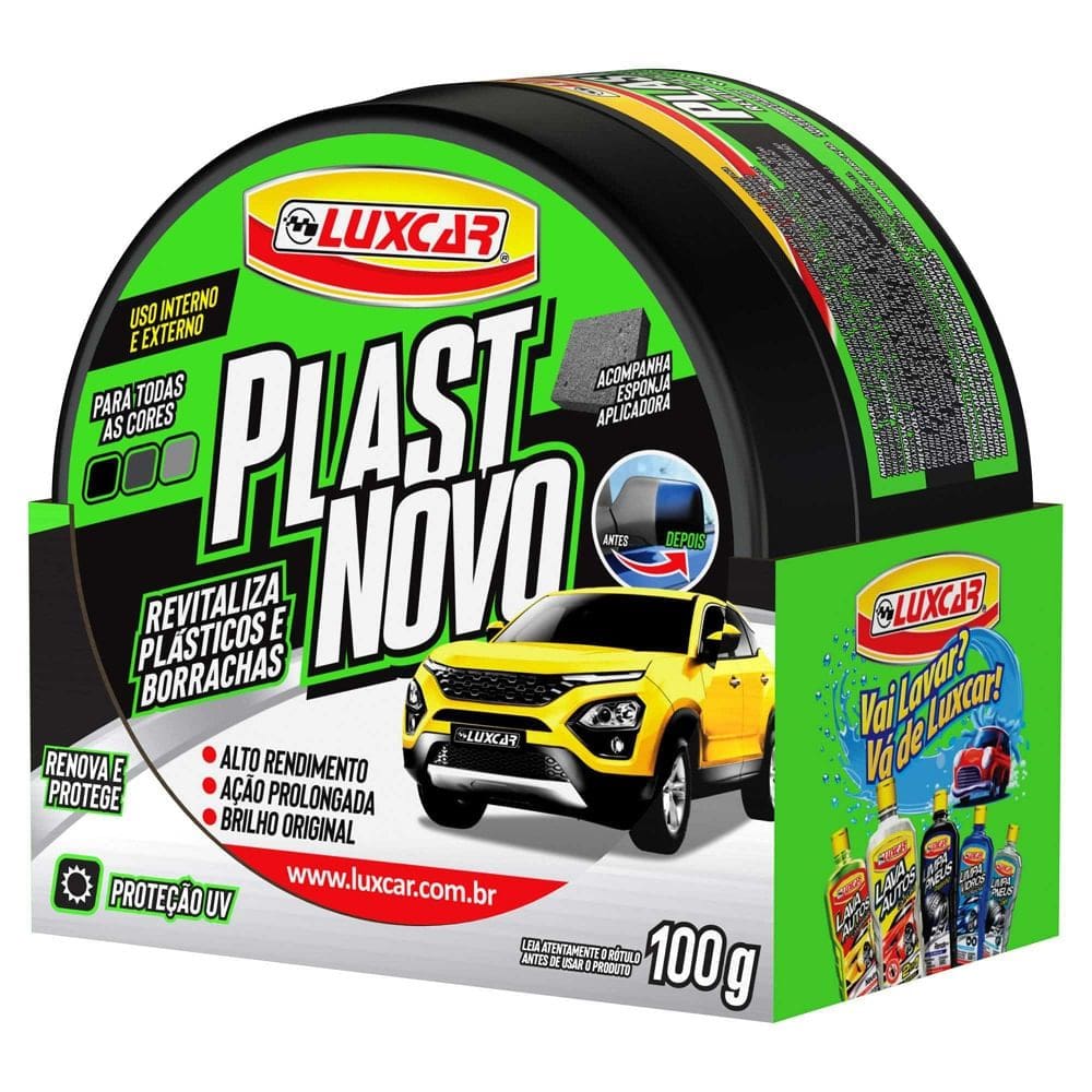 Renovador de Plásticos e Borrachas Luxcar 100g