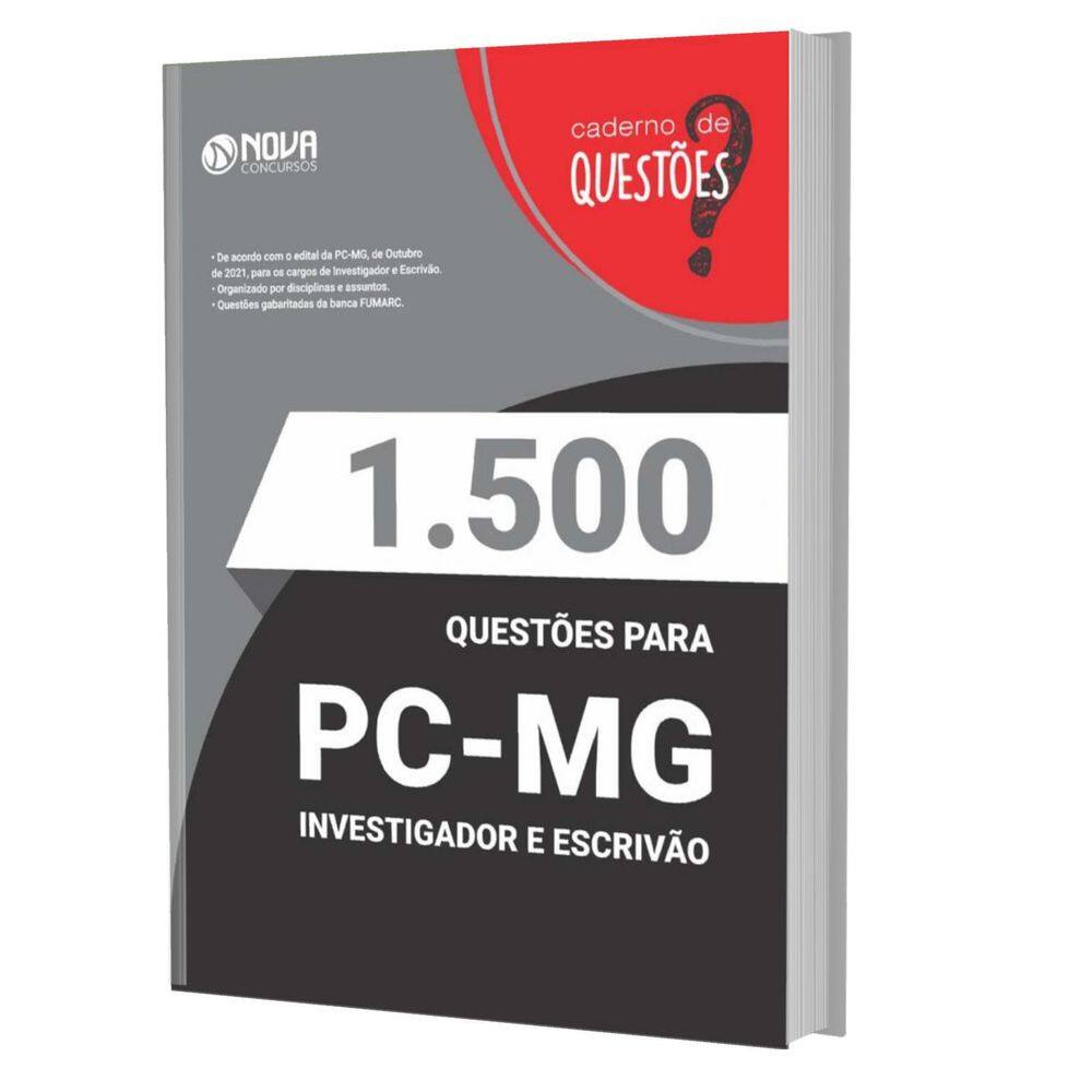 Apostila Caderno De Testes Pc Mg - Investigador E Escrivão