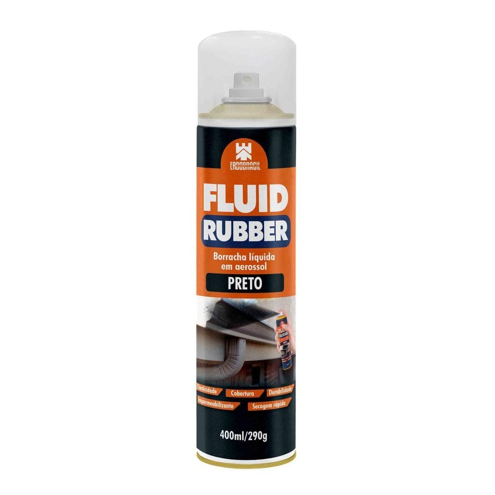 Borracha Líquida Preta - Fluid Rubber 400Ml/290G