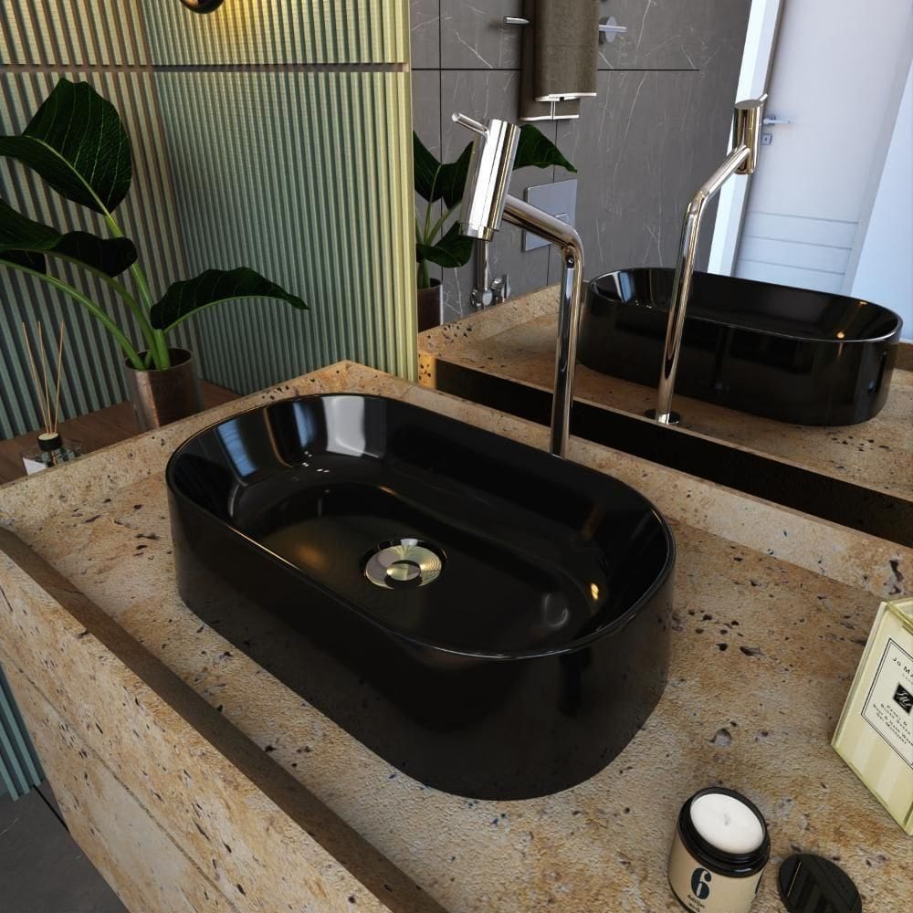 Cuba Apoio Oval Laila O42w Preto