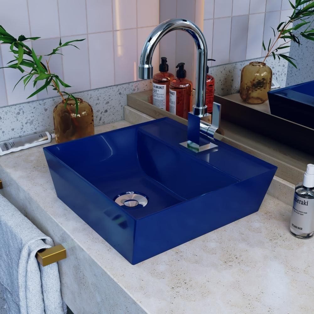 Cuba Apoio Angular Quadrada Volcano Aq33w Azul Escuro