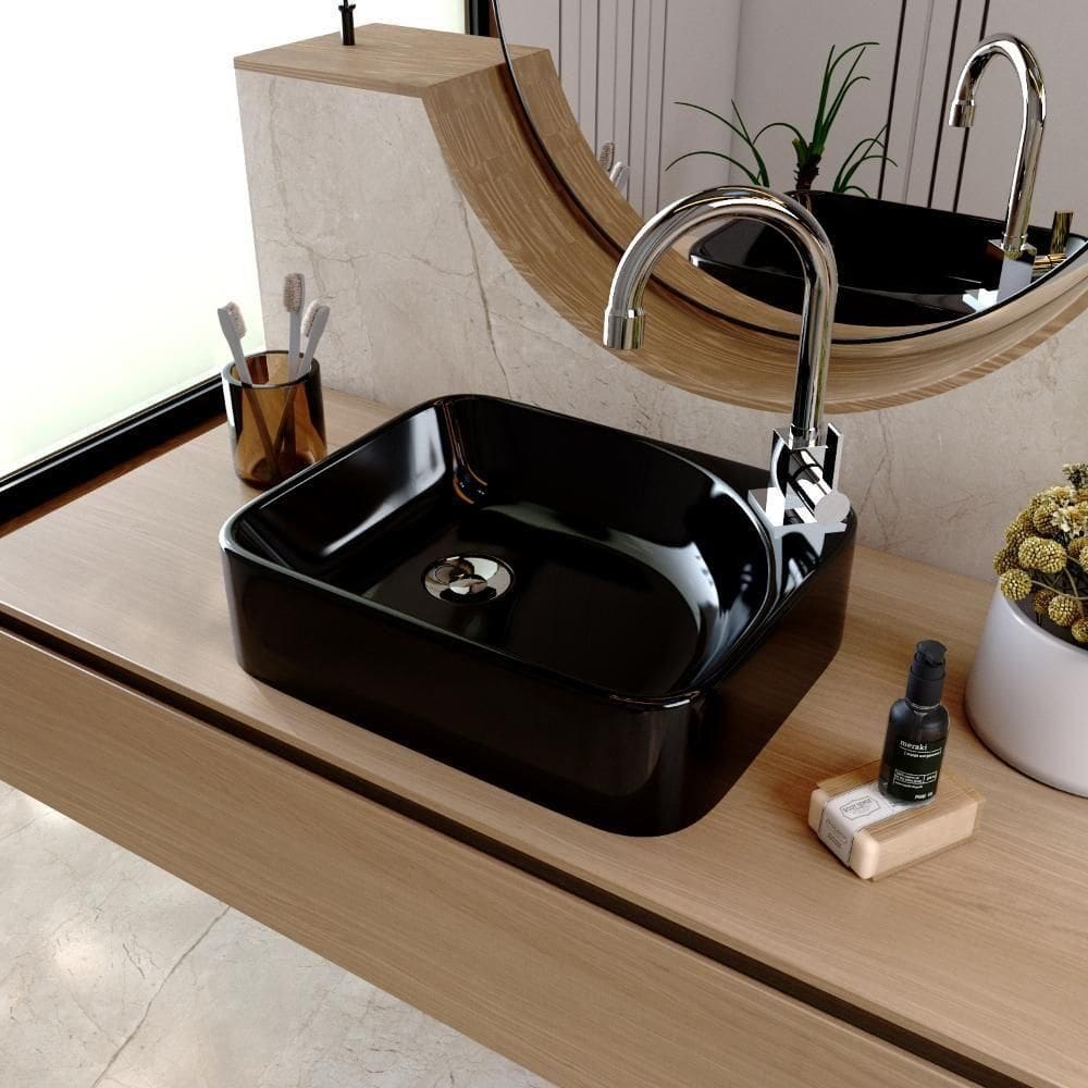 Cuba Apoio Retangular Cross Ro36 Preto