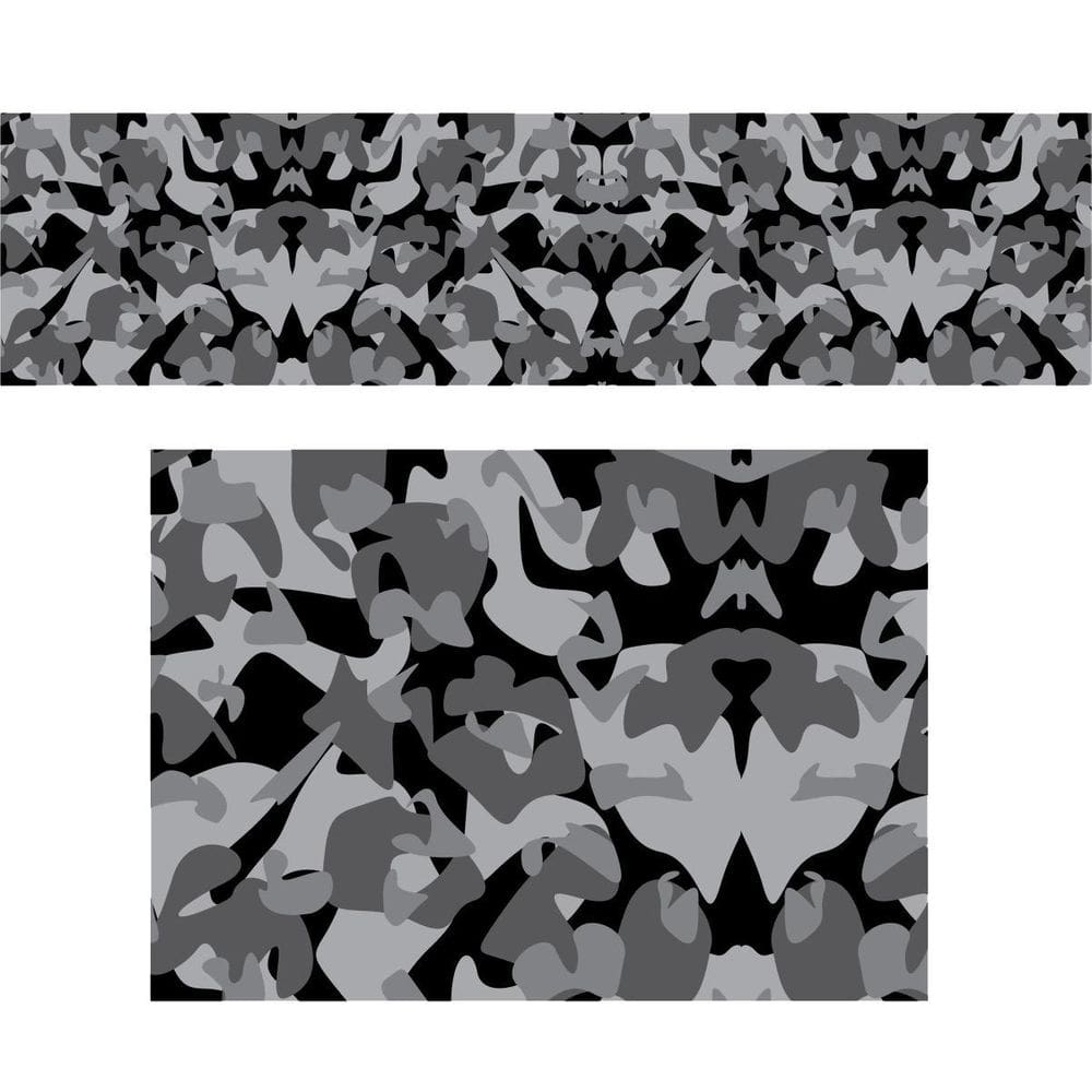 Adesivo Camuflado Army Camoflauge Preto E Branco 2,00X0,50M