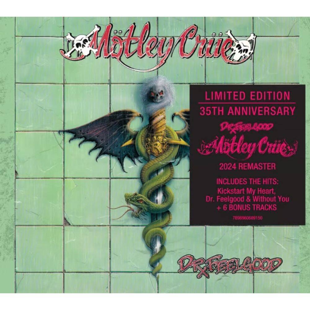 CD Mötley Crüe Dr. Feelgood Limited Edition 35th Anniversary