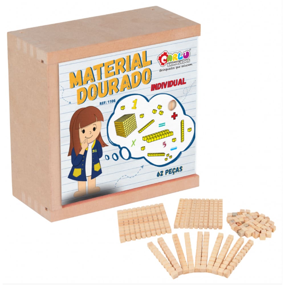 Material Dourado Individual 62 Pçs Cx Mad