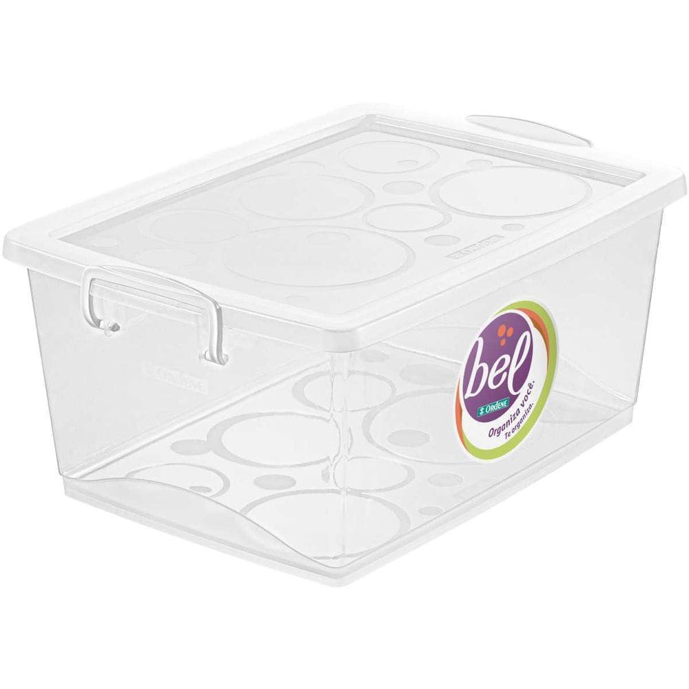 Caixa Plástica Multiuso Cristal 15L 30X41X18,6Cm
