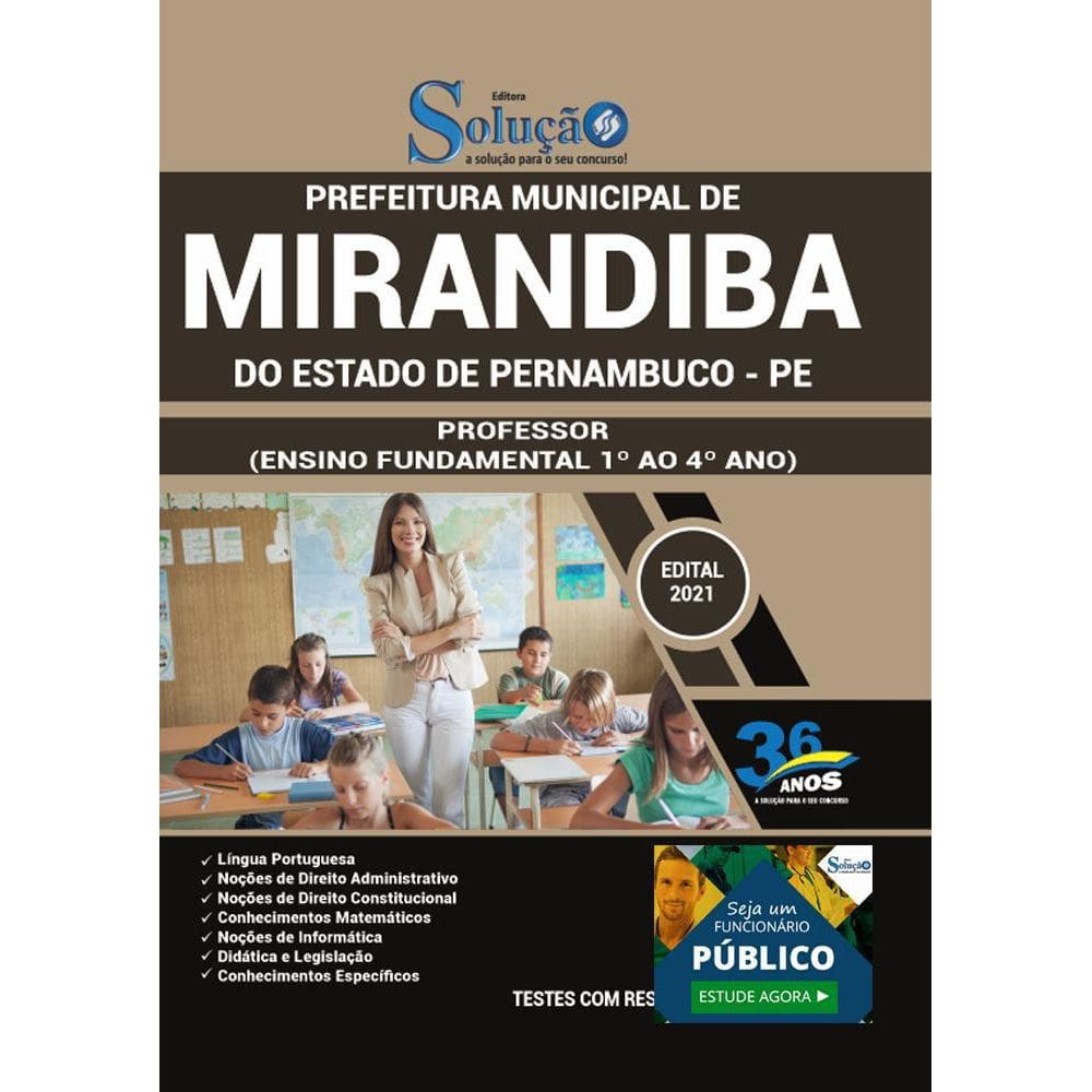 Apostila Mirandiba PE - Prof. Ens. Fund. 1º ao 4º Ano