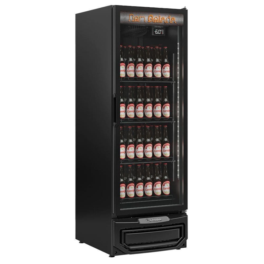 Cervejeira Vertical com Porta de Vidro 572 Litros GCB57VBIN All Black Gelopar 220V
