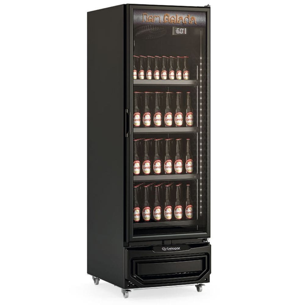Cervejeira Vertical com Porta de Vidro 572 Litros GCB57VLC Preta Gelopar 220V