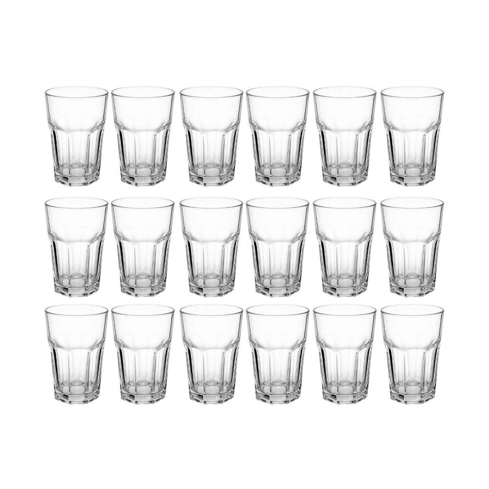 Copos De Vidro Transparente Vitamina 350ml 18 Peças