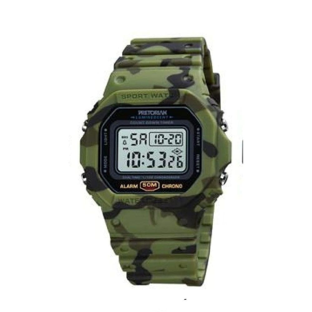 Relogio De Pulso Pretorian Wprt-22-Gc Camuflado Verde