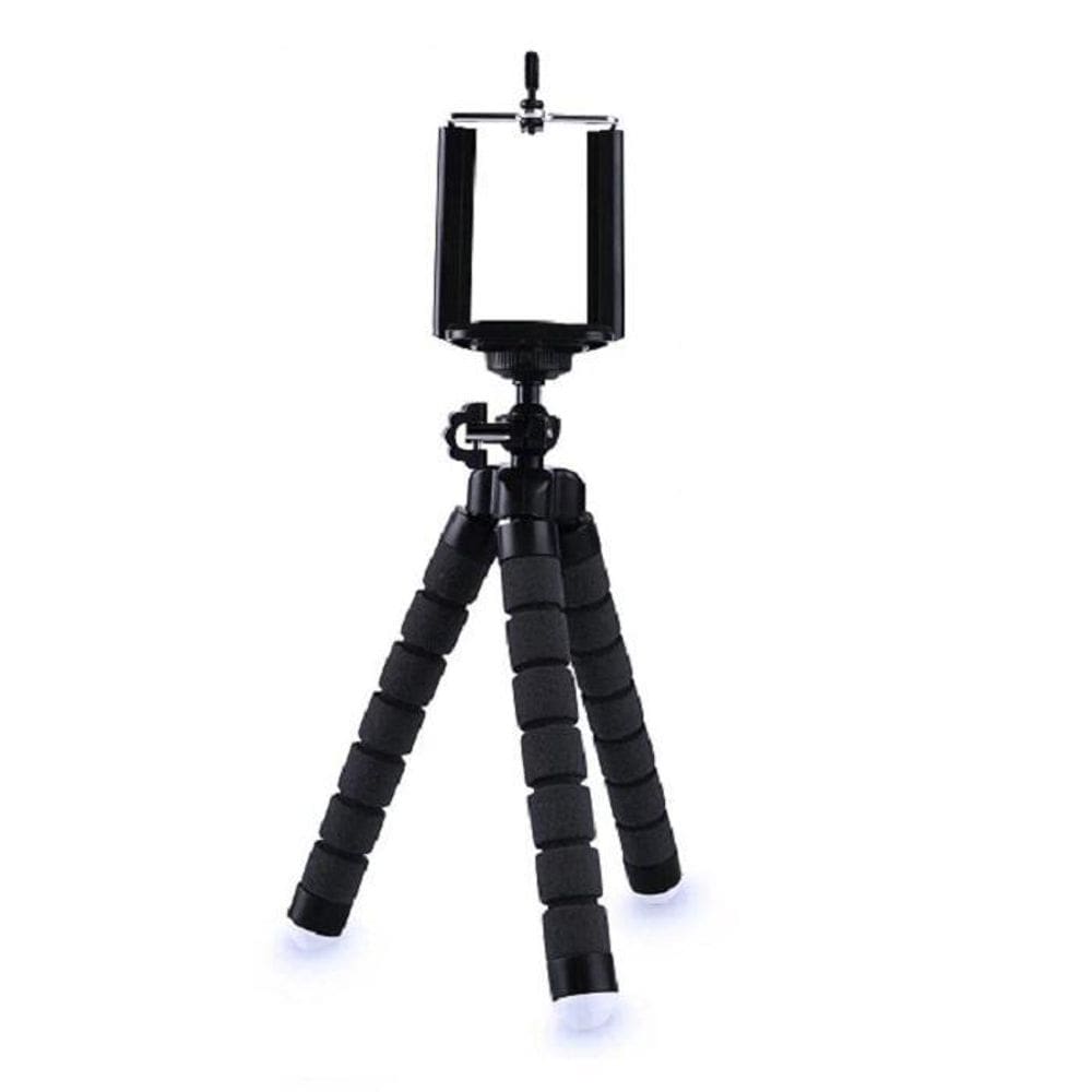 Mini Tripé Suporte De Mesa Celular Câmera Giratório Preto