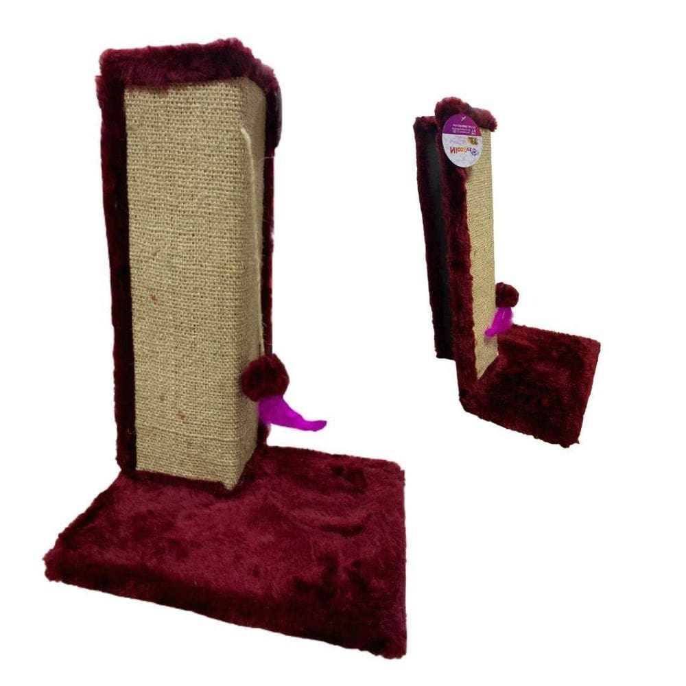 Arranhador Para Canto De Sofá Para Gatos - Vermelho Escuro.
